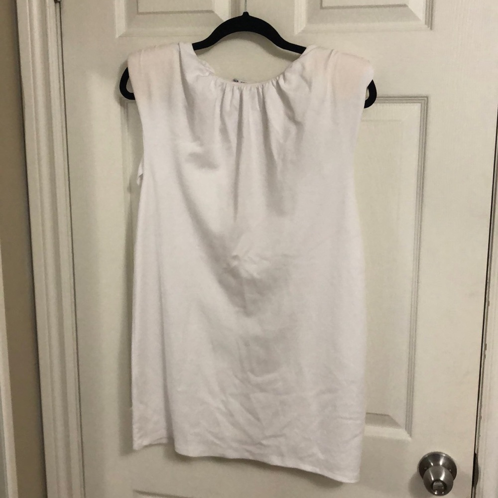 Zara sleeveless top with shoulder pads